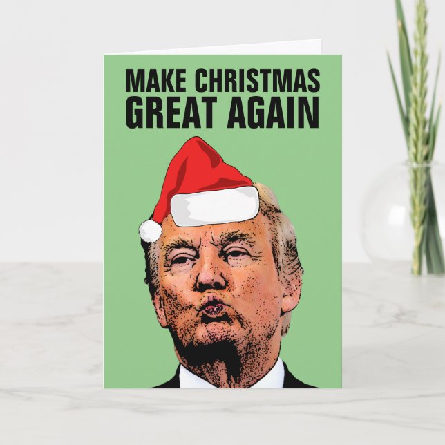 CARTE DONALD TRUMP REDONNE À NOËL SA GRANDEUR D'AN (Devant)
