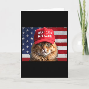 Carte Donald Trump Rend Les Chats Sûrs À Nouveau Chapeau