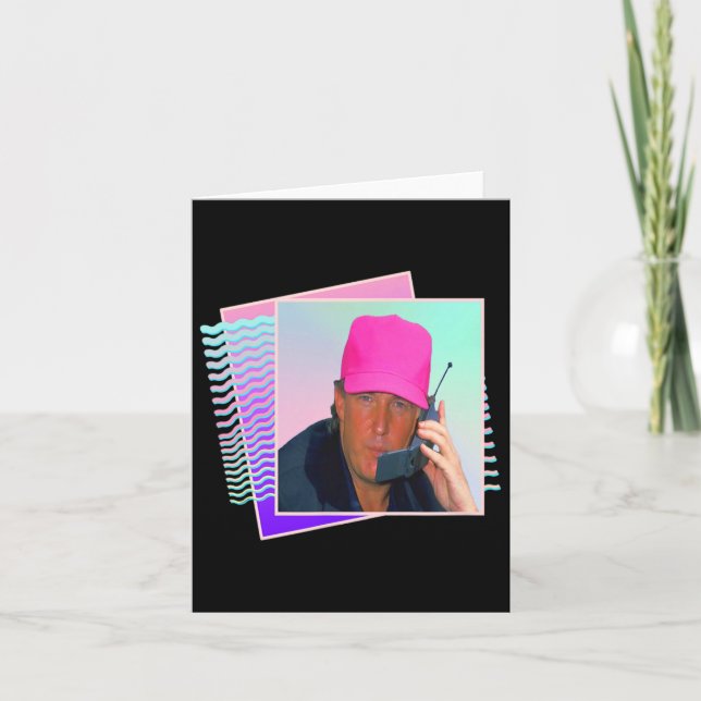 Carte Donald Trump Retro 80s 90s Graphique (Devant)