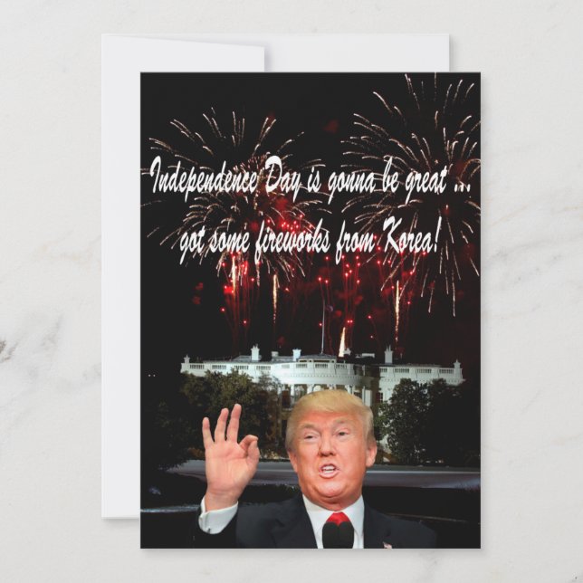 Carte Donalds Korean Fireworks : Joyeux 4 juillet (Devant)