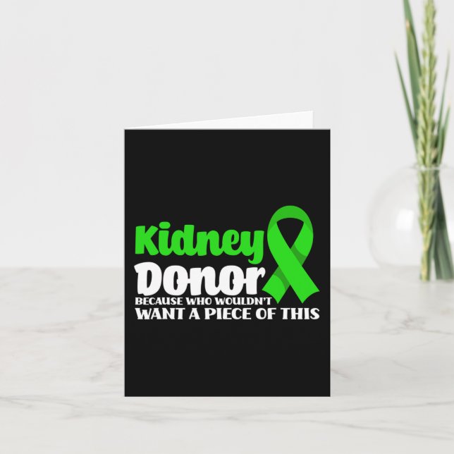 Carte Donateur Transplant Fun Obtenir Bien Chirurgie Rei (Devant)