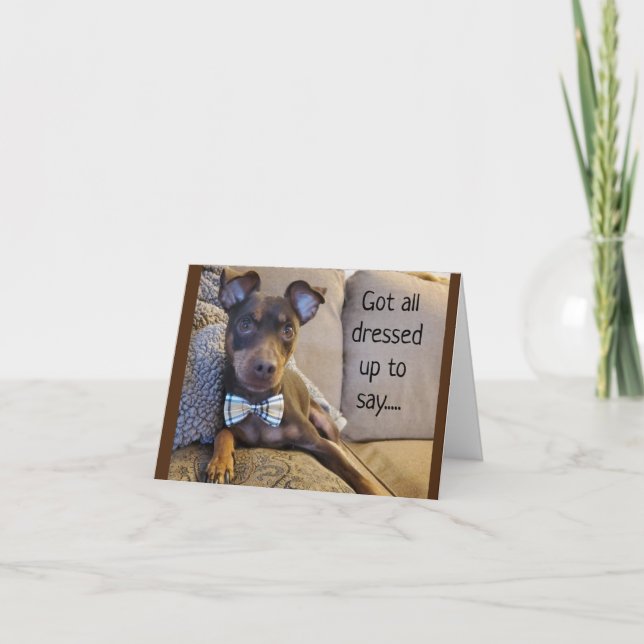 CARTE DONC PRÊT À DIRE *JOYEZ NOËL* BAS CRAVATE! ! (Devant)