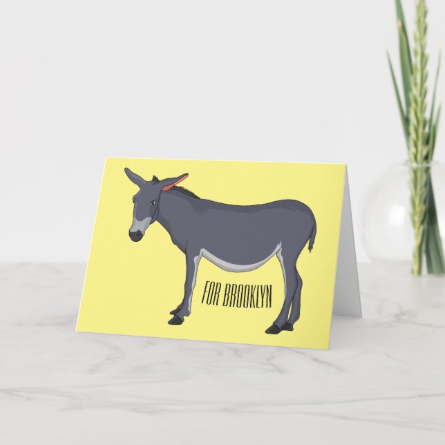 Carte Donkey cartoon (Devant)