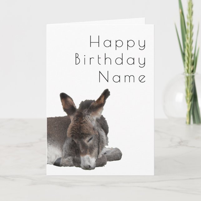 Carte Donkey Foy Deco Anniversaire (Devant)