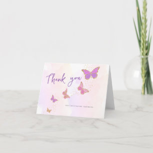 Carte Donne-moi des papillons Fête des mariées Merci