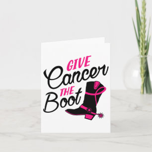 Carte Donner au cancer la conscience du cancer du sein d