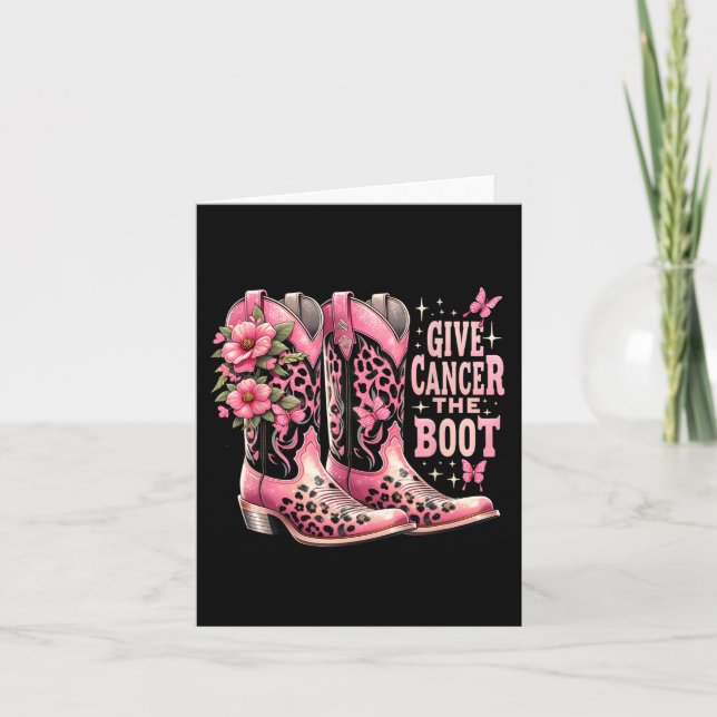 Carte Donner Cancer Les Boot Westers Cowgirl Boots (Devant)