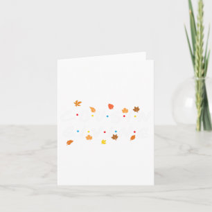 Carte Donner Des Feuilles D'Automne Turquie Thanksgiving
