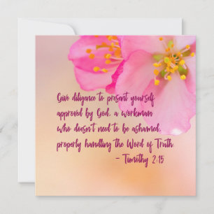 Carte Donner Diligence De Vous Présenter Chrétien