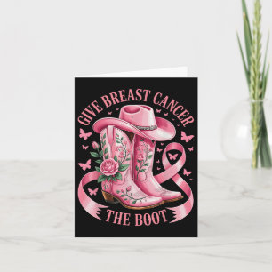 Carte Donner Le Cancer Du Sein Le Boot Cowboy Cancer Du