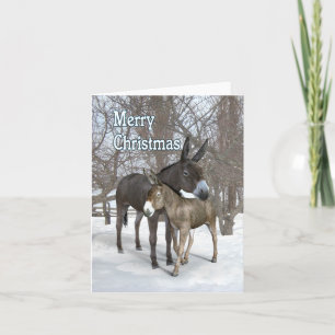 Carte Dons de Noël dans la neige