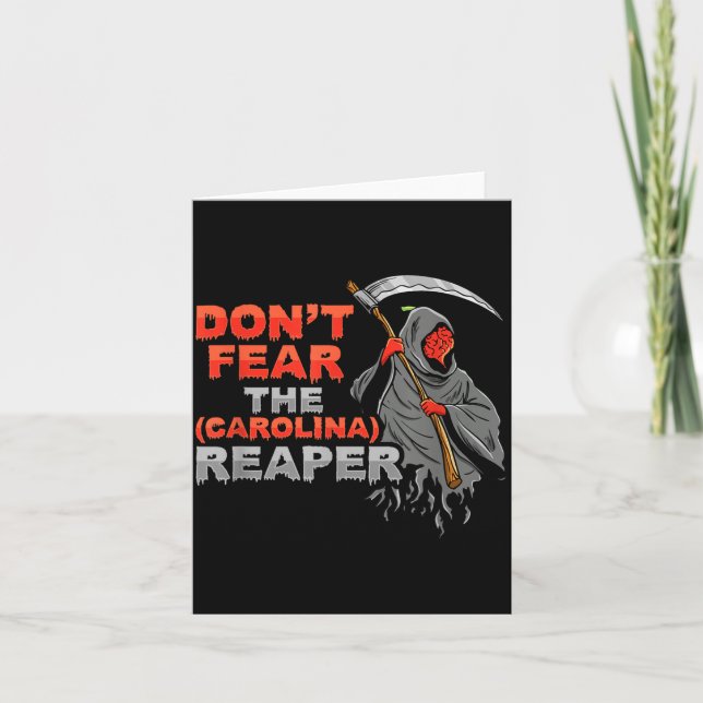 Carte Dont Fear The Carolina Reaper Design  (Devant)
