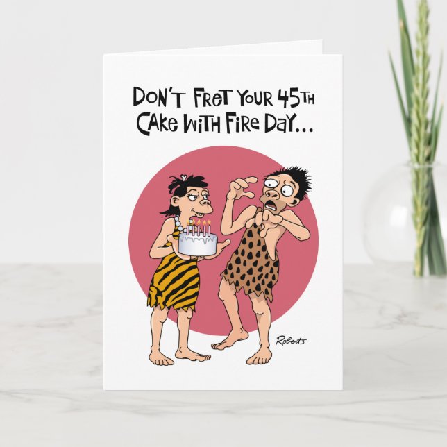 Carte Don't Fret 45th Birthday Card (Devant)