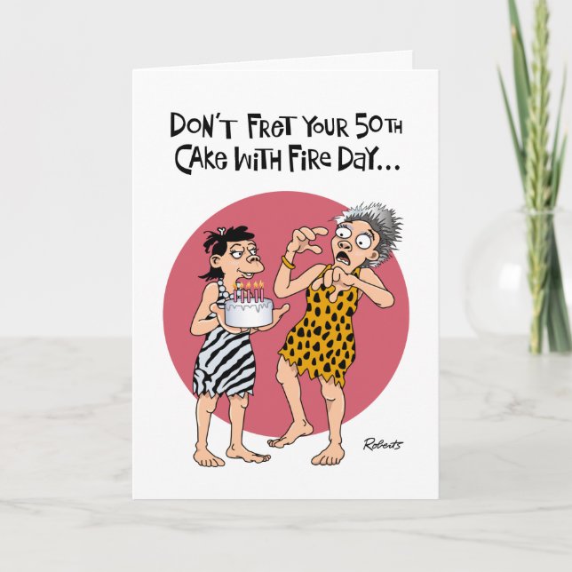 Carte Don't Fret 50th Birthday (Devant)