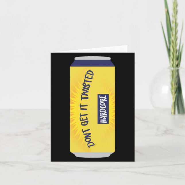 Carte Dont Get It Twisted Tee Tea Meme Long Sleeve  (Devant)