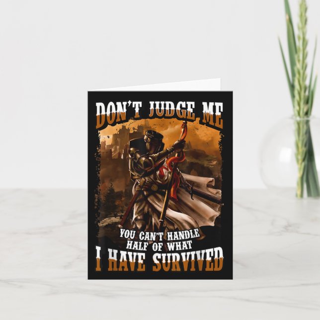 Carte Don't Judge Me You Can't Handle Half Of What I Hav (Devant)