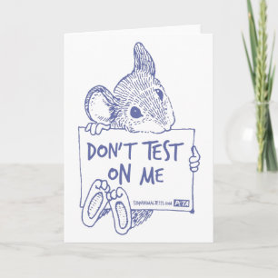 Carte Don't Test On Me Card