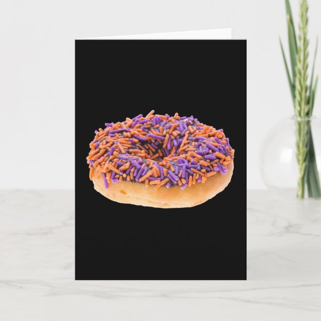 Carte Donut d'Halloween au chocolat (Devant)