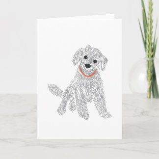 Carte Doodle de Labradoodle