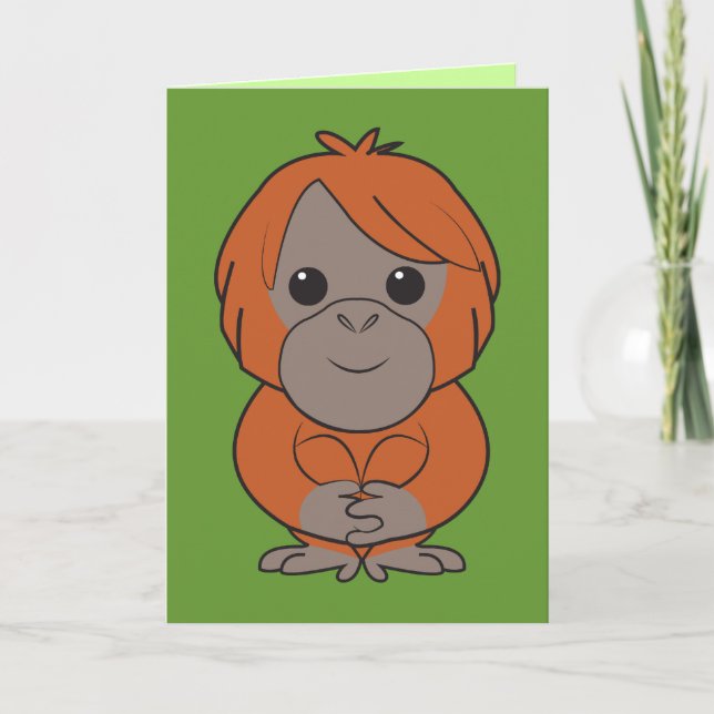 Carte d'orang-outan de Sumatran (Devant)