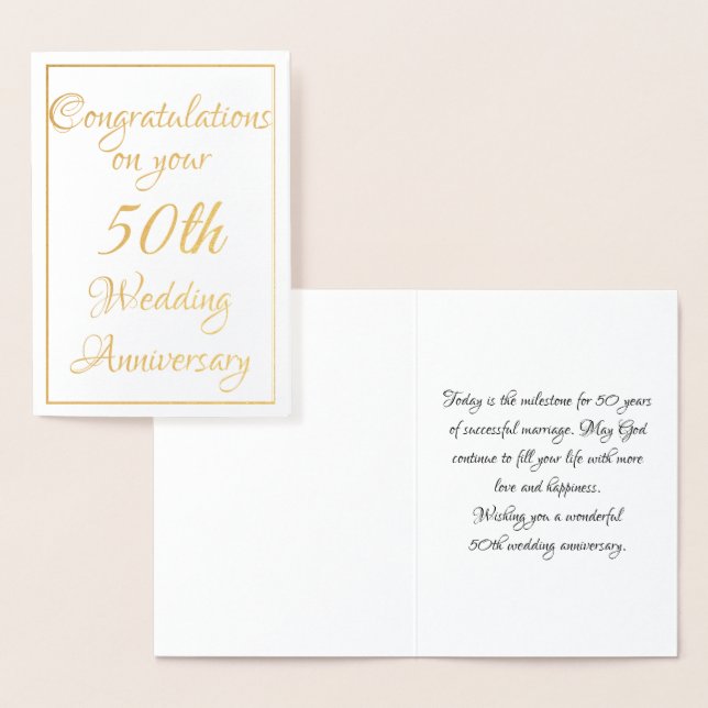 Carte Dorée 50e anniversaire (Affichage)