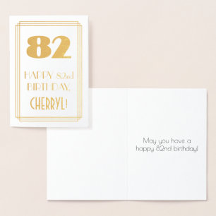 Carte Dorée 82e anniversaire : apparence inspirée de l'Art déc