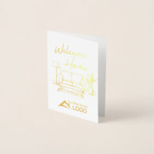 Accueil Personnalisation Immobilier Gold Foil Card