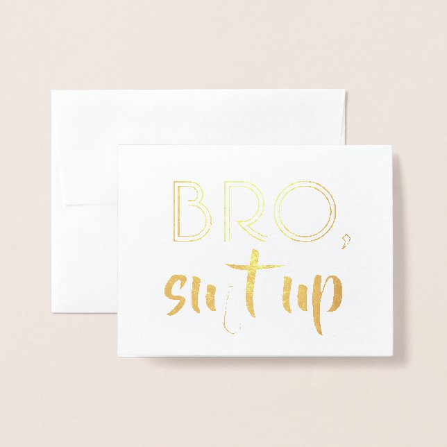 Carte Dorée Amusant Groomsman ou Best Man