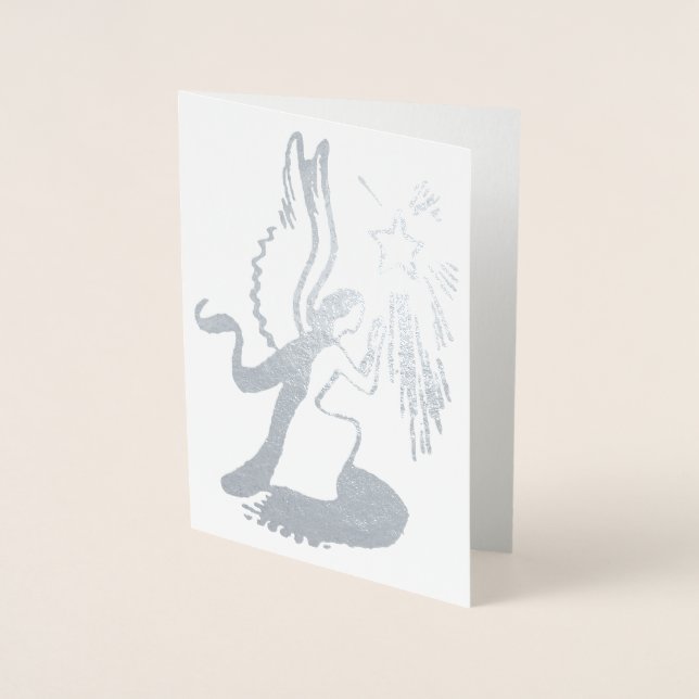 Carte Dorée Ange d'argent (Devant)