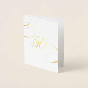 Carte Dorée Anniversaire d'anniversaire d'étape importante de
