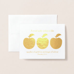 Carte Dorée Appréciation du pasteur d'or des pommes parlées av