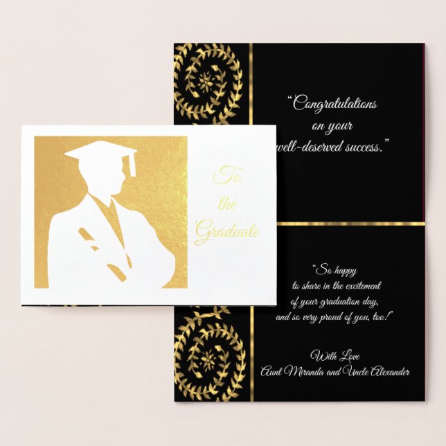 Carte Dorée Au diplômé (Affichage)