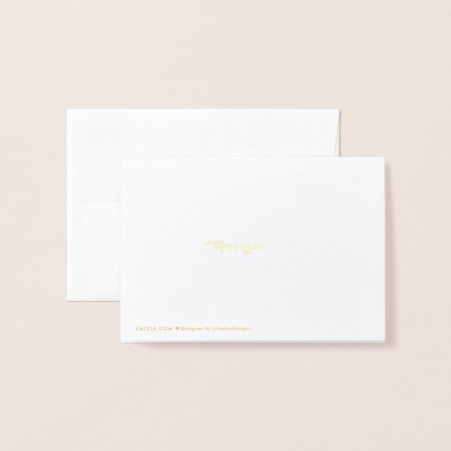 Carte Dorée Balle d'or (Derrière avec enveloppe)