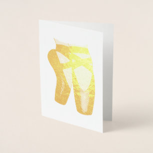 Carte Dorée Ballet Pointe Toe Chaussures Danse Enseignant Ball
