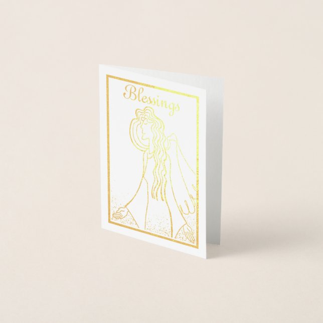 Carte Dorée Bénédiction de l'ange gardien (Devant)
