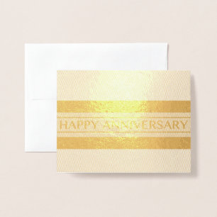 Carte Dorée Bonne bande Anniversaire