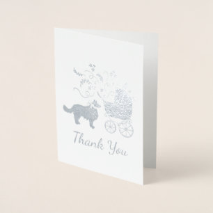 Carte Dorée Bordure Collie Chien Baby shower Chien Chien Chien