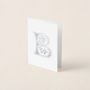Carte Dorée Capitale décorative botanique médiévale B