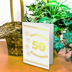Carte Dorée Célébration du 50e anniversaire Starburst à
