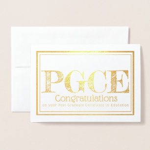 Carte Dorée Certificat de troisième cycle en éducation PGCE
