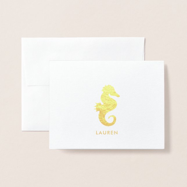 Carte Dorée Char de mer (Devant avec enveloppe)