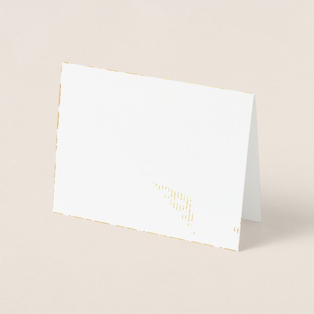 Carte Dorée Chats blancs en noir (Devant)