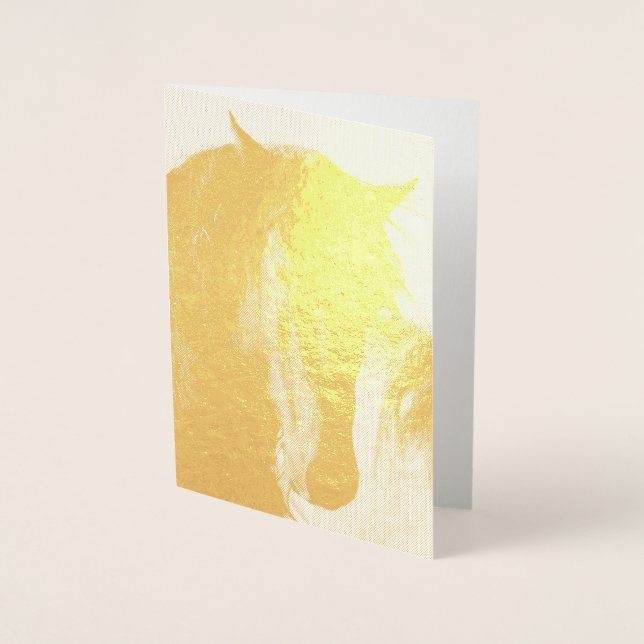 Carte Dorée CHEVAUX SAUVAGES DE L'UTAH STALLION ONAQUI VRAI Fo (Devant)