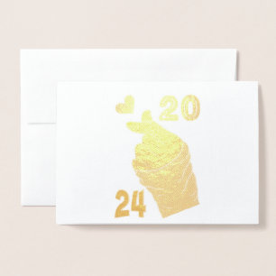 Carte Dorée Cœur Coréen 2024