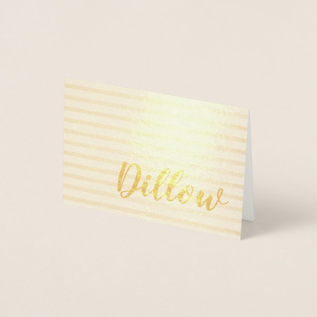 Carte Dorée Conception de papier personnalisée avec feuille d' (Devant)