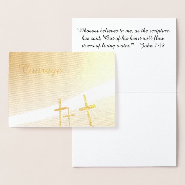 Carte Dorée Courage (Affichage)