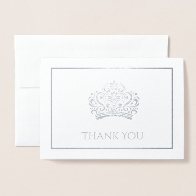 Carte Dorée Couronne (Devant avec enveloppe)