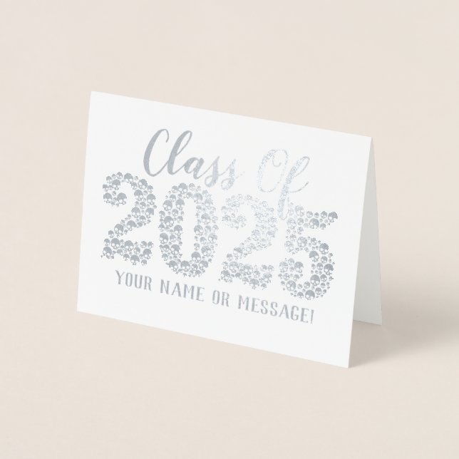 Carte Dorée Crânes gothiques 2025 - Graduation de l'huile d'ar (Devant)