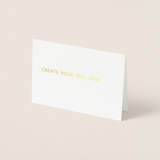 Carte Dorée Créez votre design ici ajoutez votre texte logo ic