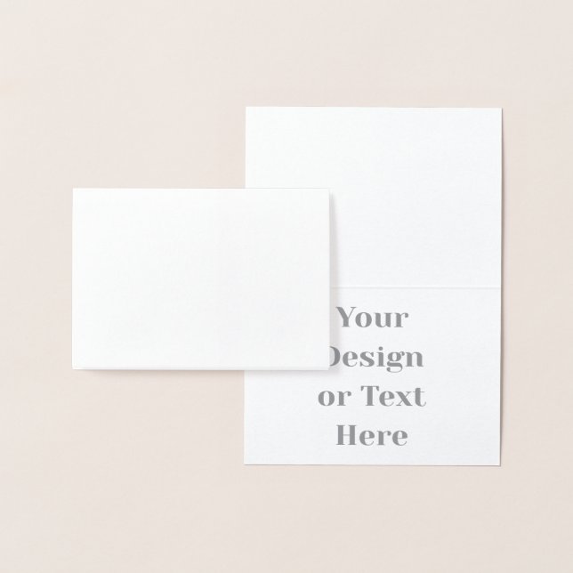 Carte Dorée Customizable Your Design or Text Here Personalized (Affichage)